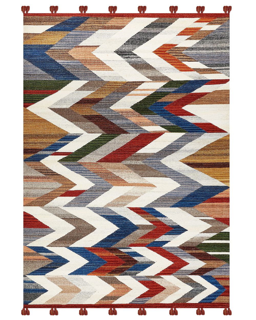 Rug KANAKERAVAN Multicolour 200 x 300 cm Kilim Wool