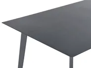Garden Dining Table MILETO 140 cm 80 cm Glass Grey_808449