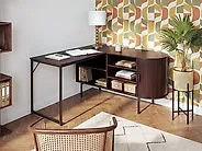 Sarok íróasztal SOLARI 140 cm 140 cm Sötétbarna_1191544