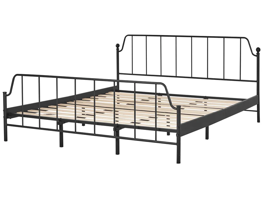 Bed Metal MAURESSAC 180 x 200 cm (EU Super King) Black_902704