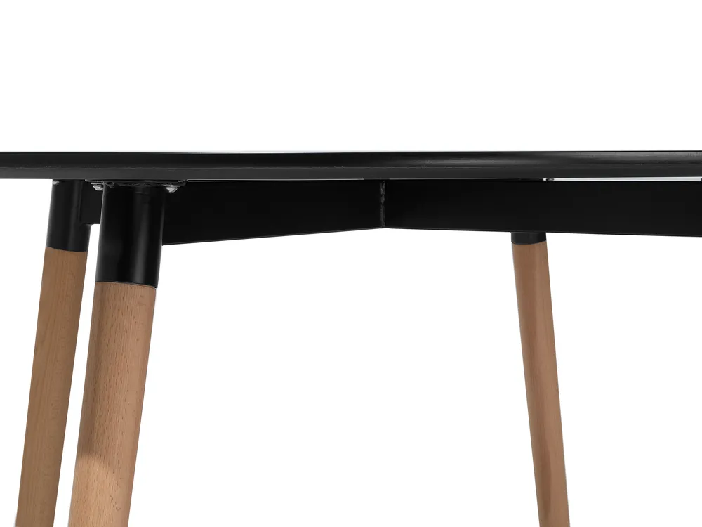 Dining Table BOVIO Black 120 cm 120 cm_713266