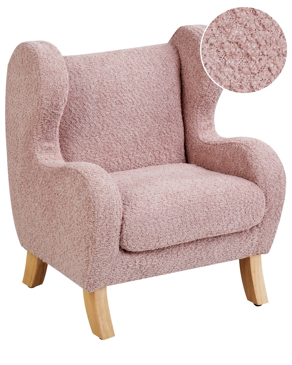 Pink Childrens Armchair 3-in-1 Super Soft Pink Childrens Armchair