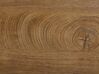 Stół do jadalni rozkładany 160/200 x 90 cm ciemne drewno z czarnym SALVADOR_786001