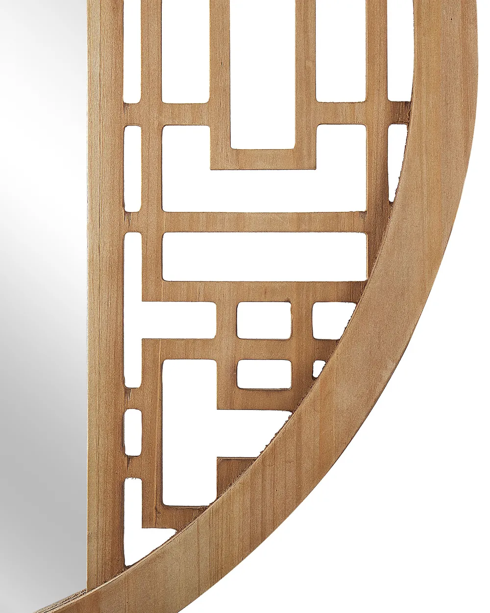 Specchio FIRMINY 60 cm 60 cm Legno di abete Marrone chiaro_797025