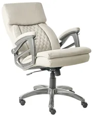 Poltrona da scrivania GALLANT Pelle sintetica Beige_990354