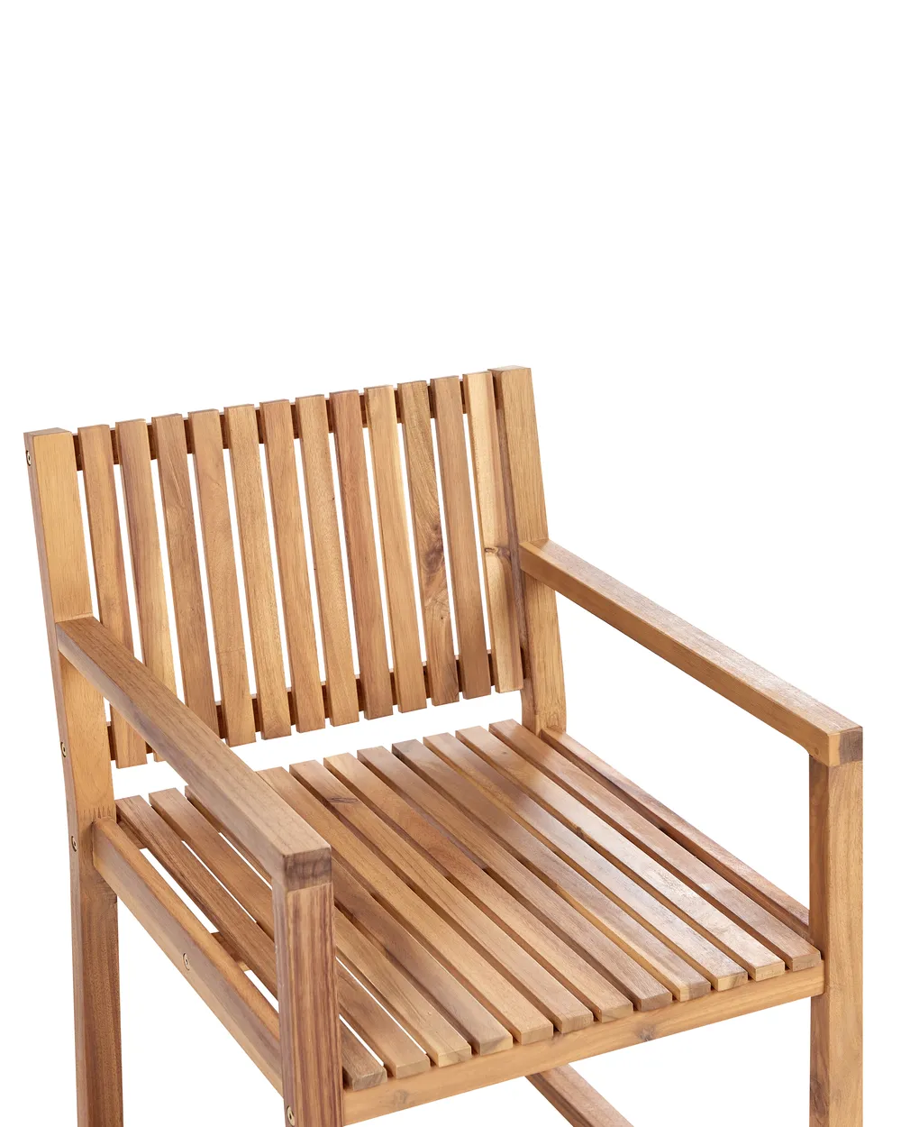 Set of 2 Garden Chairs with Cushions SASSARI PREMIUM Certified Acacia Wood Light Grey_991257