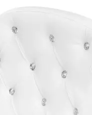 Desk Chair PRINCESS Faux Leather White_855627
