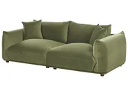 Living Room Set 5 Seater LUVOS Velvet Green_972008