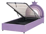 Kids Ottoman Bed GRISETOT Velvet Violet 90 x 200 cm (EU Single)_1053873