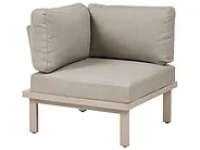 Garden Corner Sofa with Table 5 Seater FIVIZZANO Acacia Wood Beige_1159265