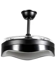 Ceiling Fan with Light ETONIA with Remote LED Black_1125608