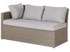 5 Seater PE Rattan Garden Corner Sofa Set Taupe and Grey BARDI_820391