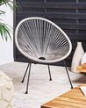 PE Rattan Accent Chair Light Grey ACAPULCO II_811592