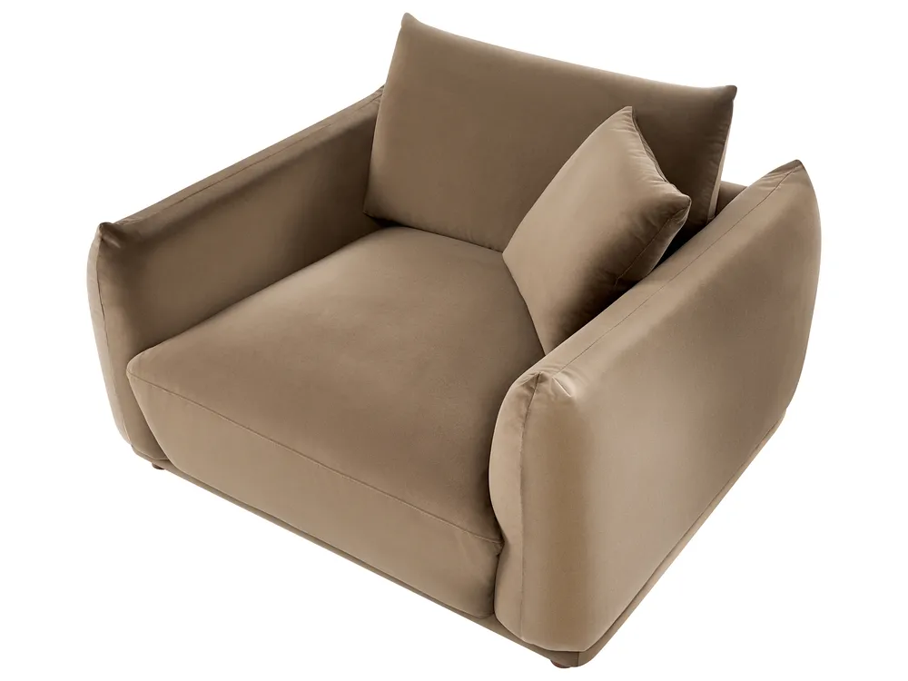 Set da salotto 5 posti JUBEK Velluto Marrone_1074610