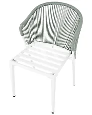 Set of 2 Garden Chairs with Cushions PARANEA Metal Green_1179771