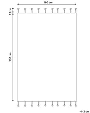 Tappeto CORUM Beige 160 x 230 cm Cotone_839427