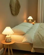 Set of 2 Table Lamps ZEYI Ceramic White_898062