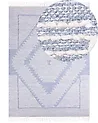 Rug ANSAR Blue 160 x 230 cm Cotton