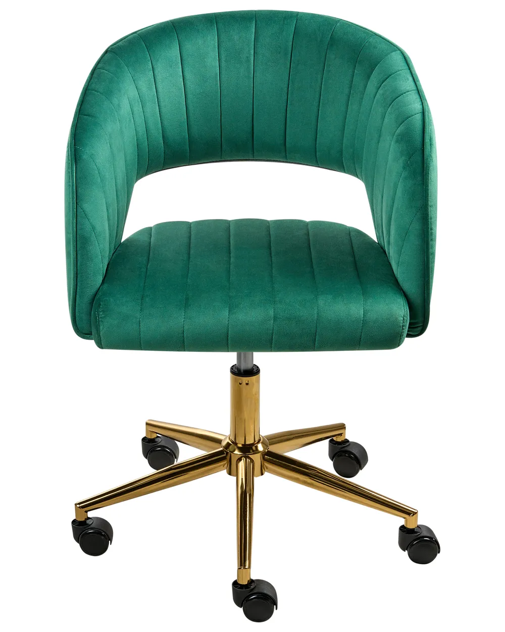 Sedia da scrivania KATONAH Velluto Verde_1016637