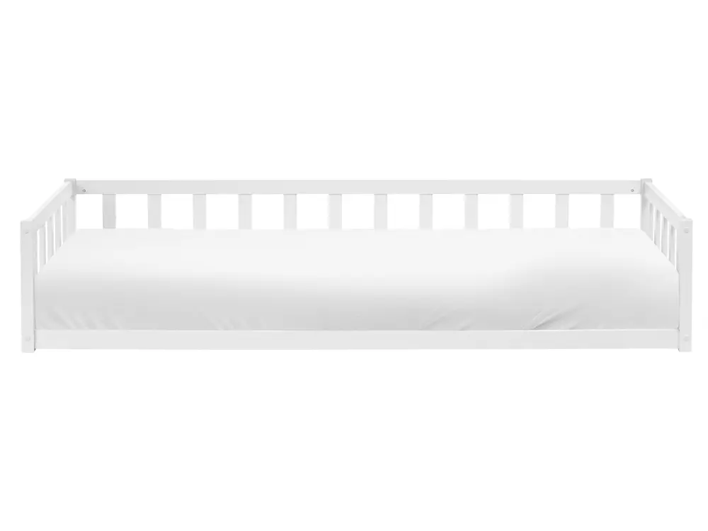 Kids Bed Pine Wood AURIBEAU 90 x 200 cm (EU Single) White_1051131