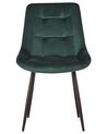 Lot de 2 chaises en velours vert MELROSE_771913