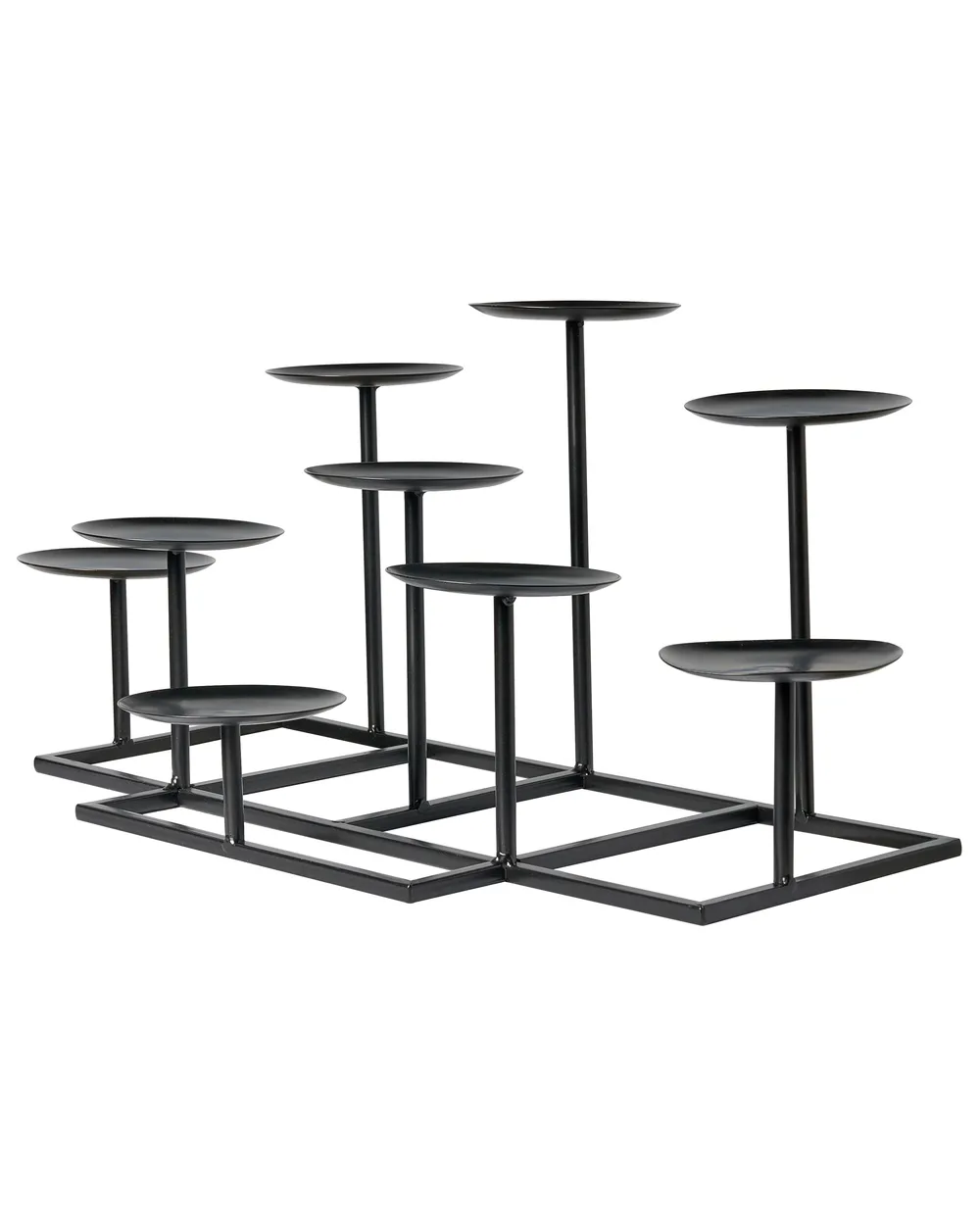Świecznik LAMEGO 23 cm Metal Czarny_968593
