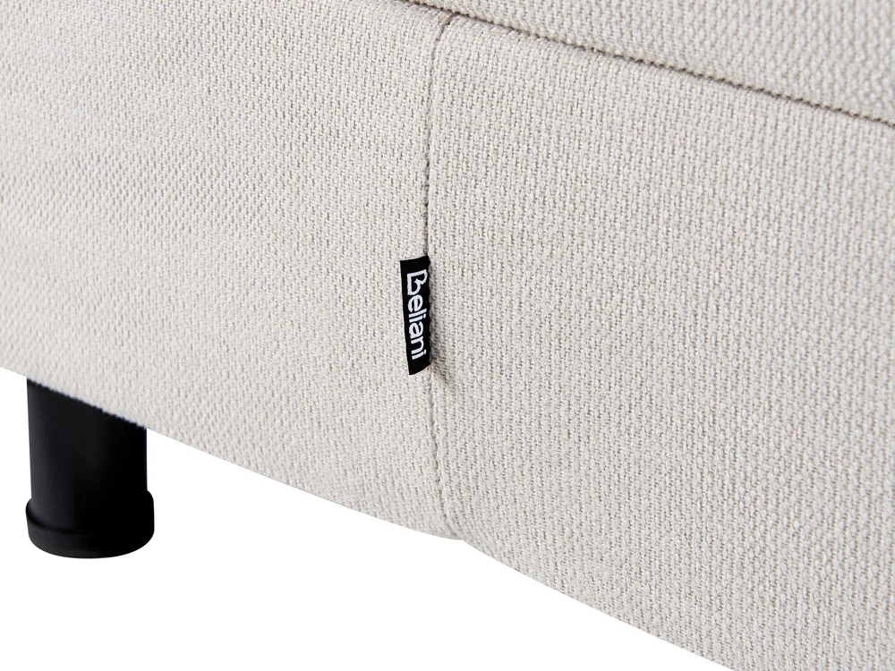 Adjustable Bed without Headboard Fabric DUKE II 90 x 200 cm (EU Single) Light Beige_952190