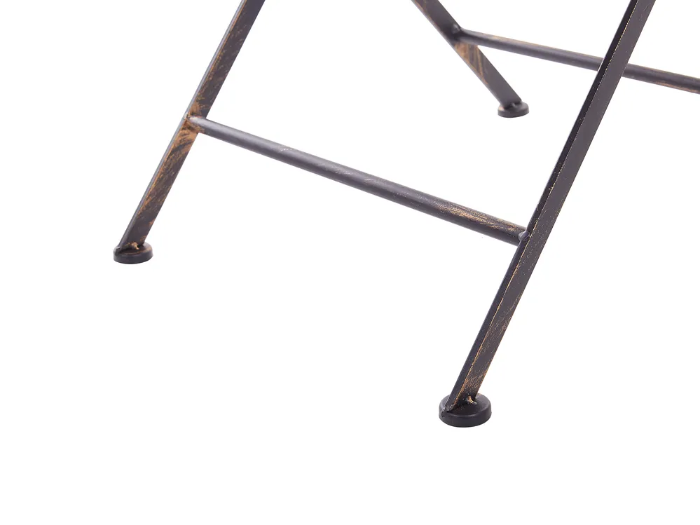 Bistro Table BORMIO 70 cm 70 cm Metal Black_806698