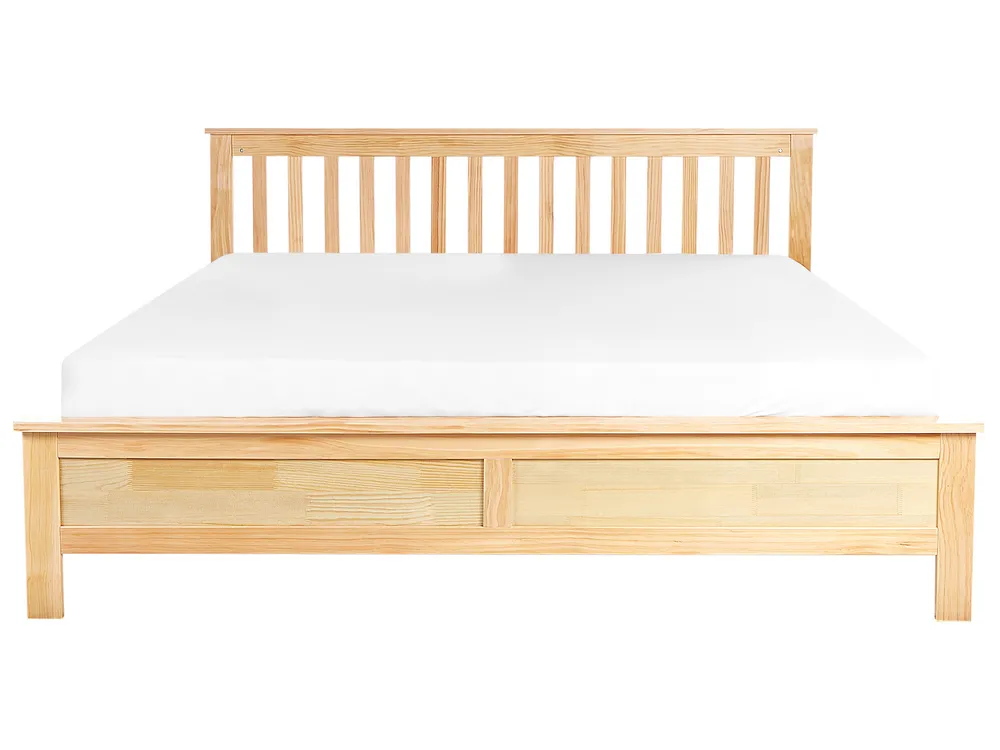 Beliani Cama LED SERRIS 160 X 200 Cm Marrón Claro | Leroy Merlin