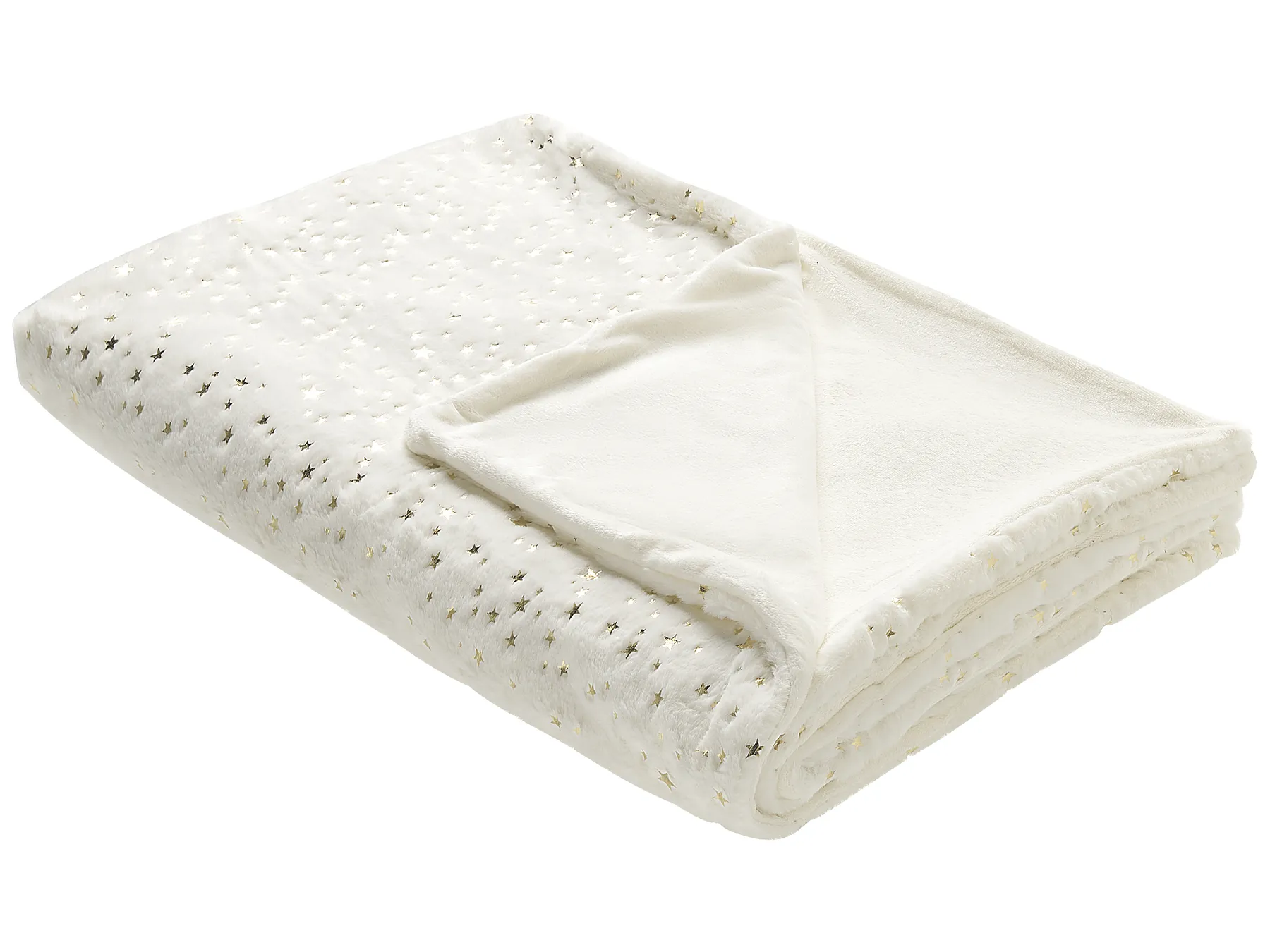 Kuscheldecke ALAZEYA 150 x 200 cm Cremeweiß_820207