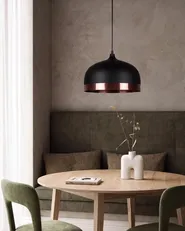 Lampada a sospensione PARINA Metallo Nero_1149573