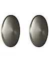 Conjunto de 2 lámparas de pared LED BUCKIE Plateado