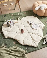 Kids Playmat HELIKON 110 x 110 cm Cotton Off-White_1184621