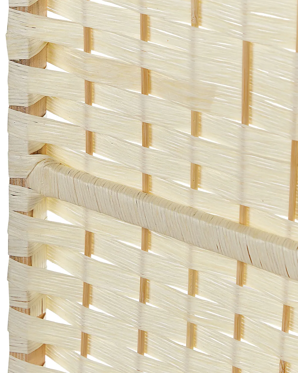 4 Panel Room Divider LAPPAGO 163 cm 170 cm Light Beige_874004
