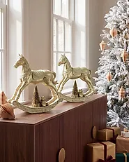 Lot de 2 décorations de Noël LED YPPARI 30 cm Doré_1177325