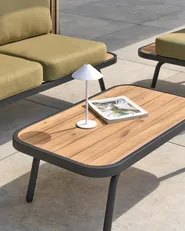 Garden Lounge Set with Table 4 Seater MINOZZO Certified Acacia Wood Olive Green_1049881
