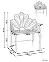 Metal Garden Accent Chair Black LIGURIA _856545