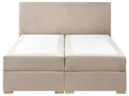 Boxspringbett mit Stauraum MAJOR Stoff Taupe 140 x 200 cm_1028153