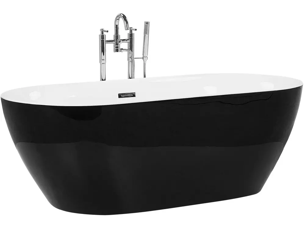 Vasca da bagno freestanding CARRERA 170 x 80 cm Nero_761790