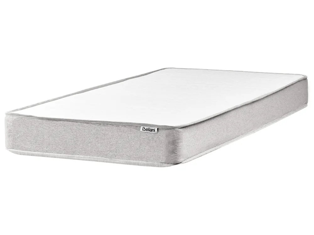 Divan Bed without Headboard Fabric COUNTESS 90 x 200 cm (EU Single) Light Grey_1054355
