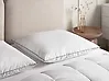 Bed Pillow ANETO High 80 x 80 cm Duck Feathers and Down White