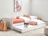 Trundle Bed Pine Wood GRAVELINES 90 x 200 cm (EU Single) White