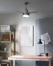 Ventilatore a soffitto con luce STRAWBERRY con telecomando LED Grigio_1032233