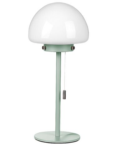 Lámpara de mesa de vidrio verde/blanco 39 cm MORUGA