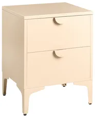 Comodino 2 cassetti ARDURA Metallo Beige_1077648