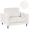 Armchair SAVALEN Boucle White