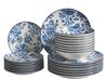 24 darabos étkészlet BASIL Porcelán Kék