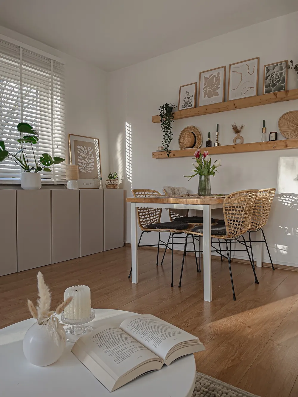 Ya-Home Eetkamerstoel, set van 2, vintage, keukenstoel met rugleuning van rotan, poten van metaal, moderne eetkamerstoel voor keuken, zwart