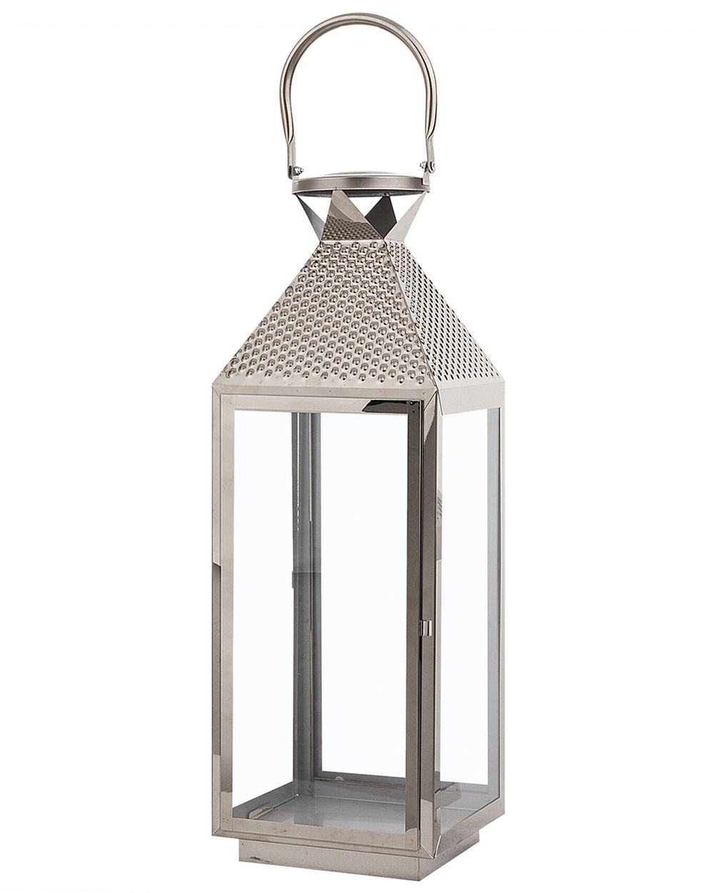 Lantern BALI 55 cm Stainless Steel Silver