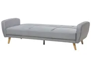 Sofa Bed 3 Seater FLORLI Fabric Light Grey_704159